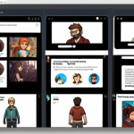**Prompt:** A character designer meticulously analyzes social media sentiment using specialized software, uncovering valuable insights about desired character traits for a mobile game. Multiple monitors display data visualizations of trending hashtags and community discussions, revealing the audience's preference for relatable and humorous characters over traditional archetypes. The room is filled with concept art and sketches, highlighting the iterative nature of character development.