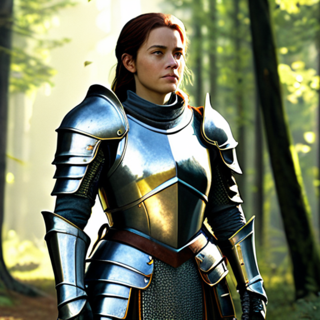 캐릭터 디자인 관련 영화 및 드라마 - Fantasy Character Design**

"A professional concept art piece of a confident female knight in shinin...