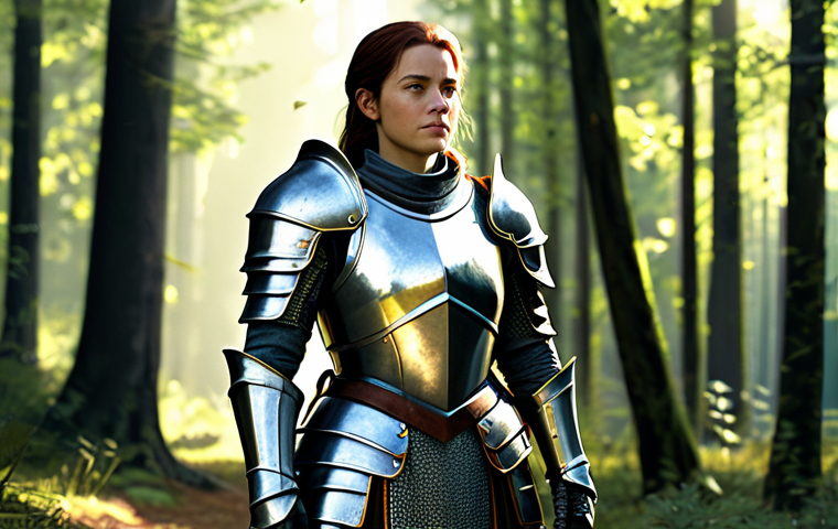 캐릭터 디자인 관련 영화 및 드라마 - Fantasy Character Design**

"A professional concept art piece of a confident female knight in shinin...