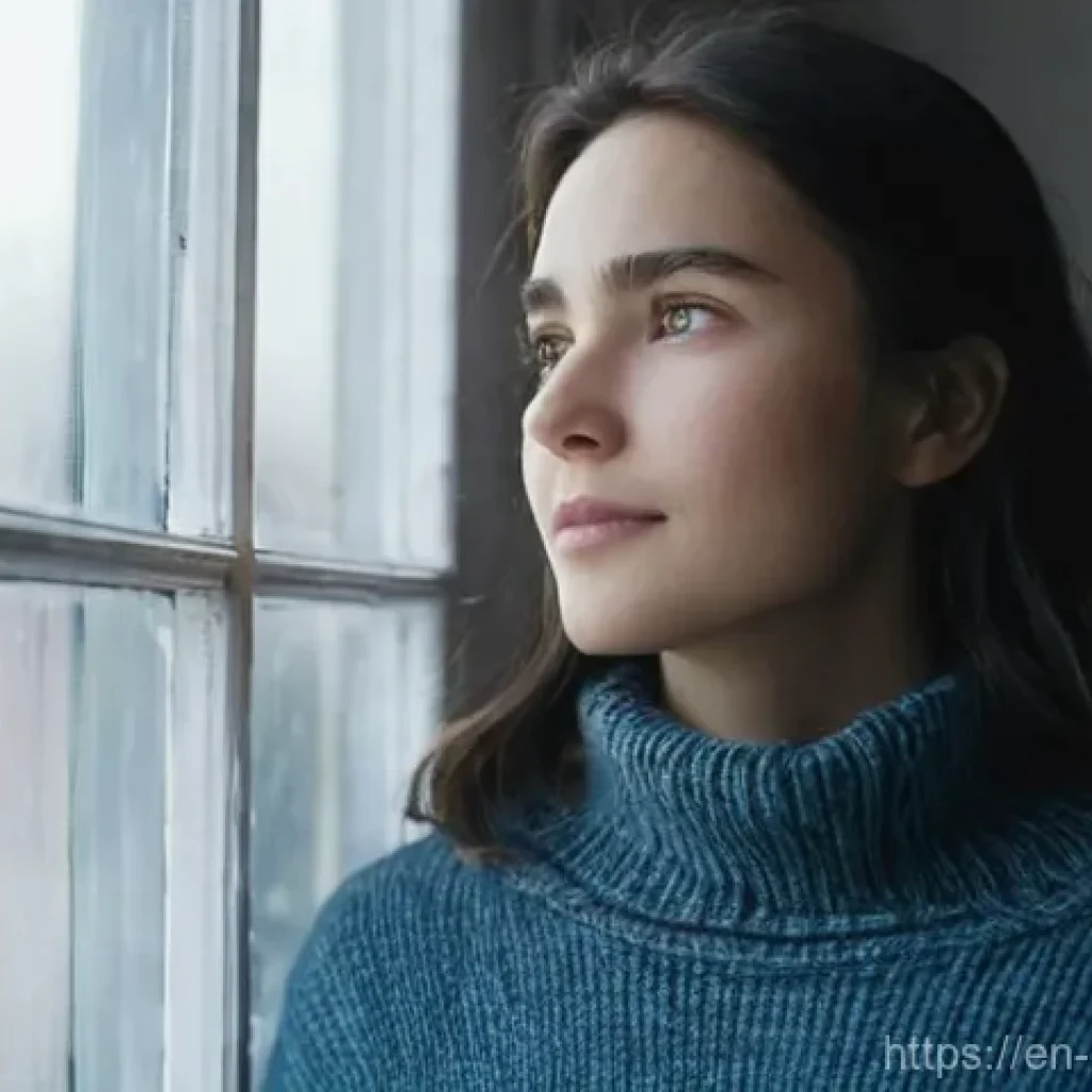 캐릭터 디자인의 감성적 표현법 - **Prompt: Quiet Resilience Amidst Internal Struggle**
    A close-up, medium shot of a young adult (...
