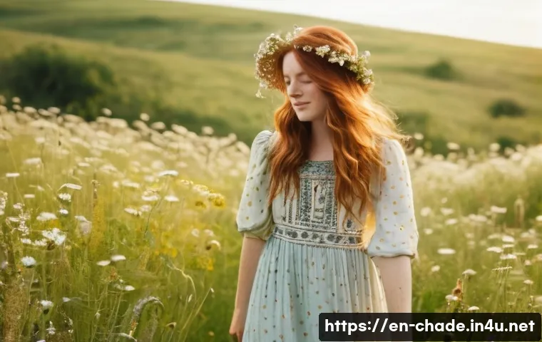 캐릭터 디자인의 디지털 페인팅 노하우 - **Prompt:** A young woman, around 19 years old, with flowing auburn hair and freckles dusting her no...