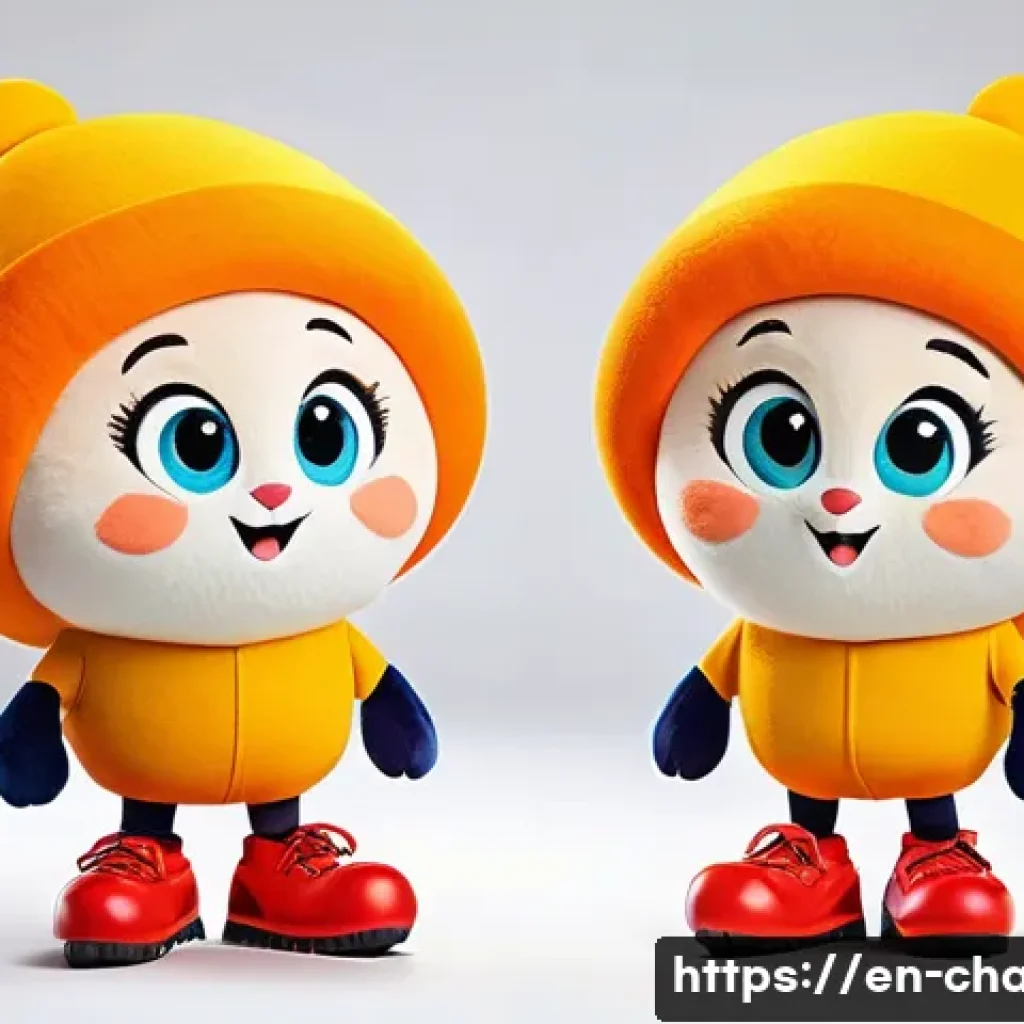 캐릭터 디자인 초급 강의 만들기 - A friendly mascot character designed with a predominantly round shape language to convey softness an...
